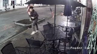 Man damages American flags