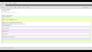 Blue Java : Series program part 19