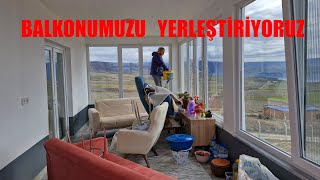 BALKONUMUZUN YENİ DÜZENİ YERLEŞMEYE VE DÜZENLEMEYE ÇALIŞIYORUZ