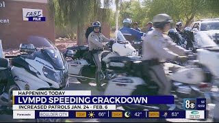 LVMPD Speeding Crackdown