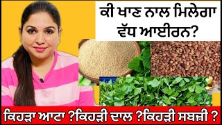 Iron Rich Food | Anaemia Diet | Healthy Diet | Food Composition | Health Advice With Harjot Kaur