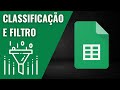 Filtro e Classificação no Google Planilhas | FILTER, UNIQUE e SORT