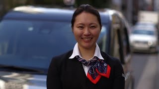 Intern'l Women's Day: Portrait of a Japanese female taxi driver