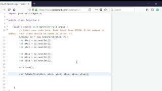 Day 26: Nested Logic | HackerRank | JAVA