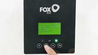 Solar4Good: FoxESS Inverter Setup! Enable CT1 CT2  by LCD