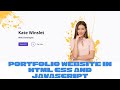 How to make a Personal Portfolio website in HTML CSS and Javascript | Source code