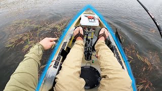 Hobie Compass Maiden Voyage Bass Fishing - HUGE learning curve and lots of mistakes made...