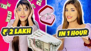 Giving My *SISTER* RS 2,00,000 to spend in 1 Hour challenge !! | Lut Gayi😭 | SAMREEN ALI