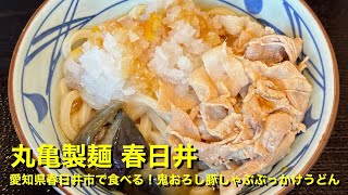 【丸亀製麺 春日井】〜愛知県春日井市で食べる！鬼おろし豚しゃぶぶっかけうどん〜