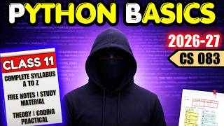 Class 11 Computer Science 083 | Python Programming | Unit 2 | Complete One Shot | CBSE 2026-27