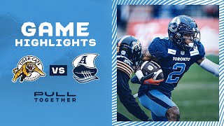 CFL Game Highlights: Toronto Argonauts vs. Hamilton Tiger Cats -December 05, 2021