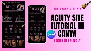 How To Design An Acuity Site in Canva Tutorial | Beginner Friendly