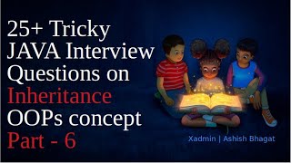 25+ Tricky [Most Asked ] Core Java Interview Questions on Inheritance | OOPs concept Java | Part - 6