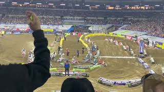 Indianapolis #supercross crash at the start of the Main Event 2024