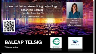 Less but better: streamlining technology enhanced learning