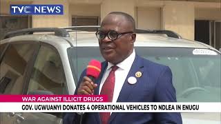 Gov Ugwuanyi Donates Four Operational Vehicles To NDLEA In Enugu To Aid Fight Against Illicit Drug