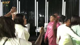 Moment Iyabo Ojo and Fathia Balogun change the atmosphere at K1 all white party.