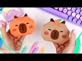 Оригами Сквиши Капибара из бумаги origami squishy paper capybara