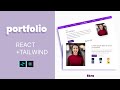 how to build a portfolio website using react js and tailwind css  || contactpage #5