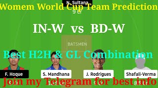 IN-W vs BD-W Dream11 Team Prediction | India Women vs Bangladesh Women Dream11 Team Prediction