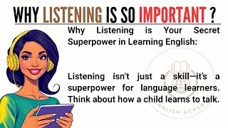 Why Listening is so Important||English Listening Practice ✅|| Graded Reader|| Improve Your English ✅