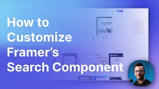 Framer Tutorial: How to Customize Framer's Search Component