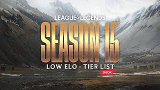 SEASON 15 LOW ELO TIERLIST (MID LANE)