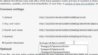 Wordpress Tutorial 20 - permalinks