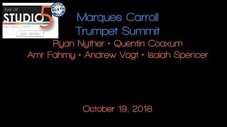 Live at Studio5: Marques Carroll \u0026 Trumpet Summit 10-19-18