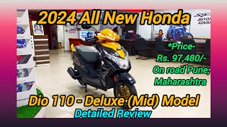 2024 All New Honda | Dio 110 Deluxe Mid Model | Detailed Review 😊