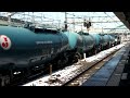 【雪景色】大宮駅を発車 石油貨物列車 ef64 1002 tank car train u0026snow scene