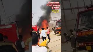 महाकुंभ में लगी अचानक भीषण आग 💥 #mahakumbh2025 #mahakumbh #pyagraj #pryagrajmahakumbh #viral