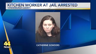 Kitchen worker at Vanderburgh County Jail arrested after relations with inmate, sheriff says