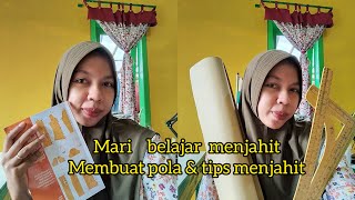 membuat pola wanita simpel