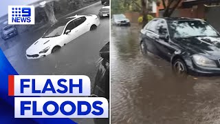 Flash floods hit Victoria as storm belts SA | 9 News Australia