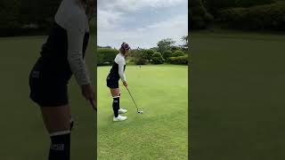 インスタゴルフ女子NO.1あおい夏海さんのパター練習・勝浦ゴルフ俱楽部2022年5月