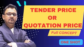 Tender Price or Quotation Price Full concept | Introduction | Question with Solution | my niftians