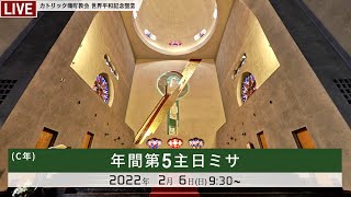 2022年2月6日 - 年間第５主日ミサ