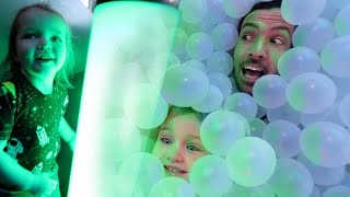 HiDE N SEEK with a TWiST!!  the ultimate Ball Pit & Play Place game with Niko Mom & Dad! family fun