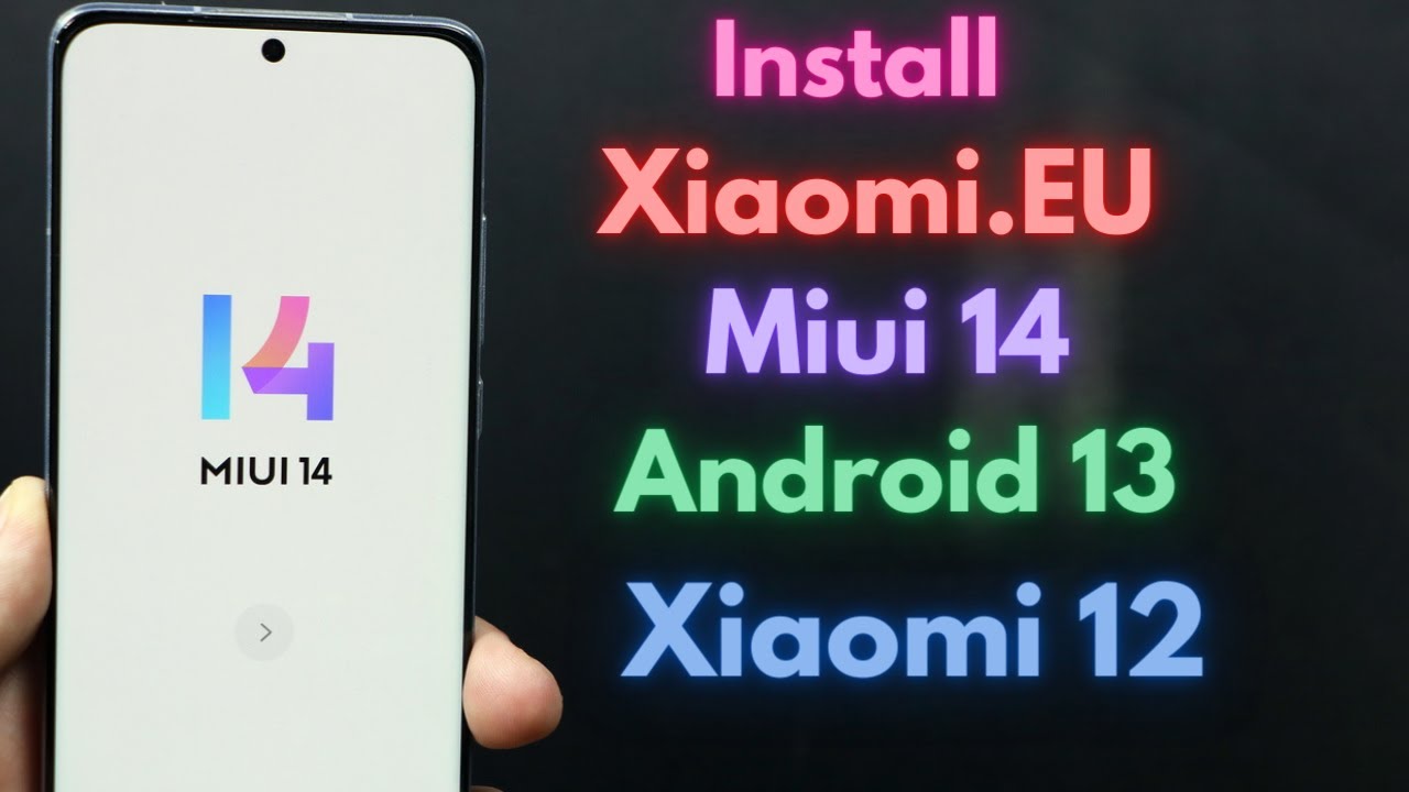 Install Miui 14 Android 13 Xiaomi.eu On Xiaomi 12 - YouTube