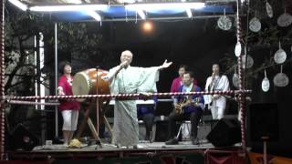 河内音頭　久乃家勝正 in 新家第一公園（20140905）