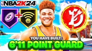 THE #1 POINT GUARD BUILD IN NBA 2K24 IS ACTUALLY A CENTER?