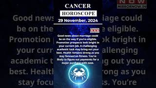 Cancer Horoscope| 29 Nov Zodiac | Astrology \u0026 Prediction of the Day | #Short #Rashifal #horoscoped