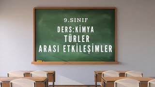 Türler Arası Etkileşimler | 9.Sınıf Kimya