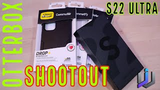 OTTERBOX CASES SHOOTOUT - Symmetry VS Defender VS Commuter - S22 Ultra