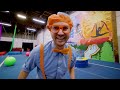 Blippi Learns Tricks at the Circus Center!  Blippi - Kids Playground  Educational Videos for Kids