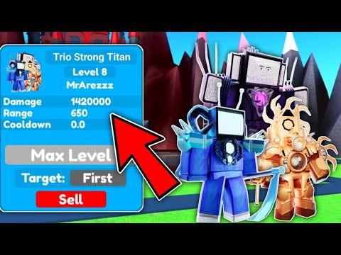 OMG! USING 3 THE STRONGEST TITAN UNIT IN ENDLESS MODE! (Roblox) Toilet Tower Defense Eps 70 Part 2