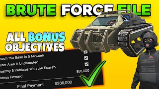 The Brute Force File All Bonus Objectives Guide (Full Stealth) in GTA Online Agents of Sabotage