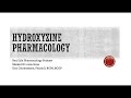 Hydroxyzine Atarax Pharmacology