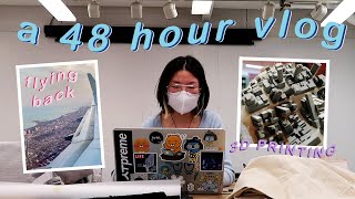 🌼48 HOURS OF A SAIC STUDENT // a tour of the digital lab✨